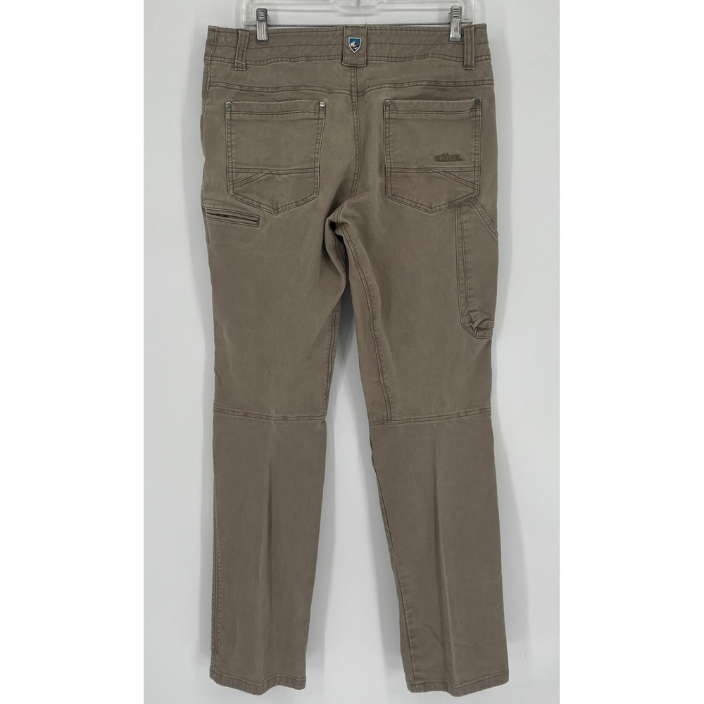 Kuhl Rebel Pants Mens 34x34 Brown Hiking Trail Canvas Camp Fishing Work Chore - Picture 2 of 11